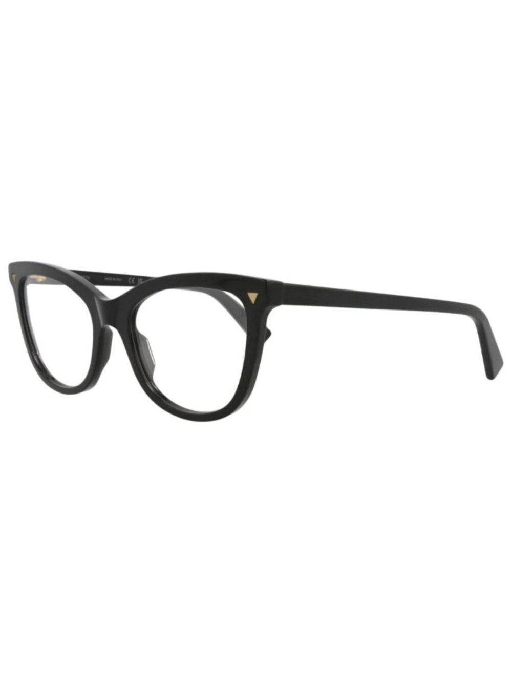 New Bottega Veneta Women's Eyeglasses Cat Eye Recycled Acetate Frame Black Black